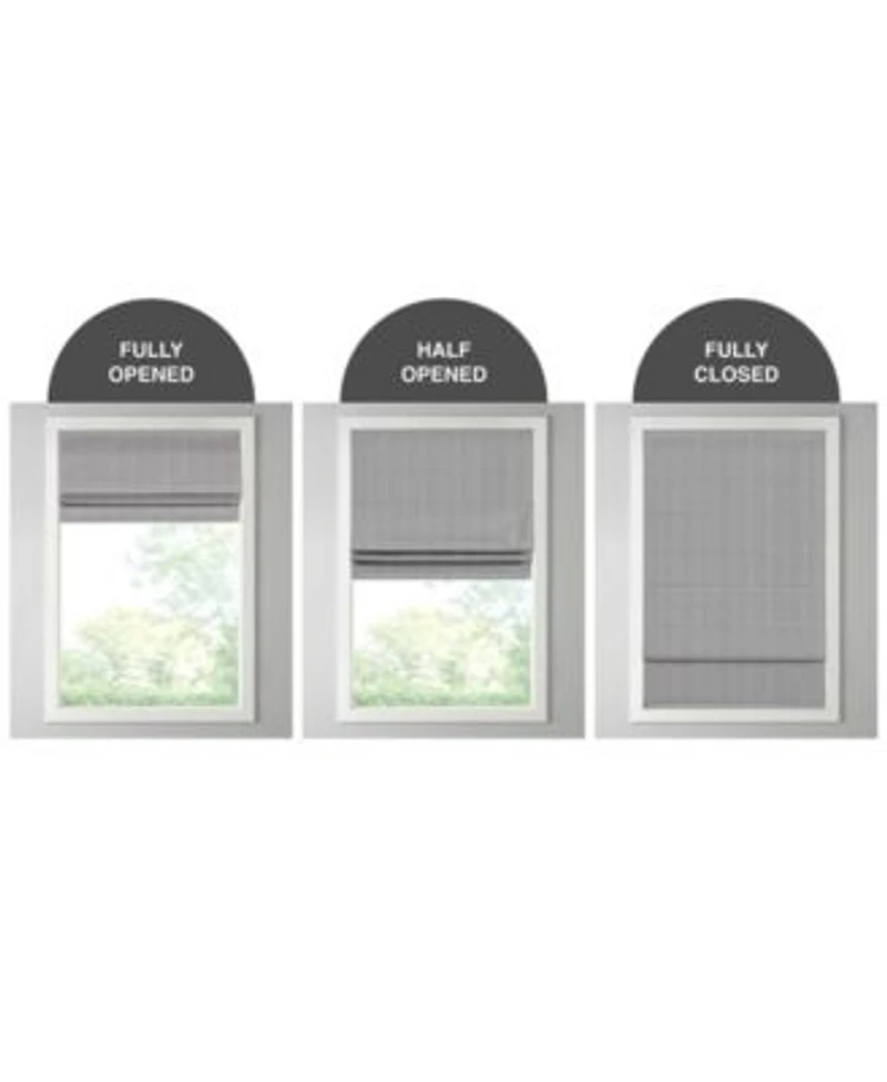 Madison Park Galen Basketweave Total Blackout 1 Piece Roman Shade Collection