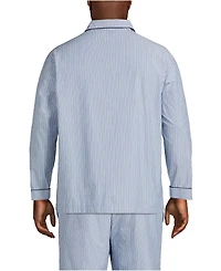 Lands' End Big & Tall Poplin Pajama Shirt