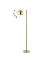 Eva 58.5" Modern Contemporary Iron Led Floor Lamp