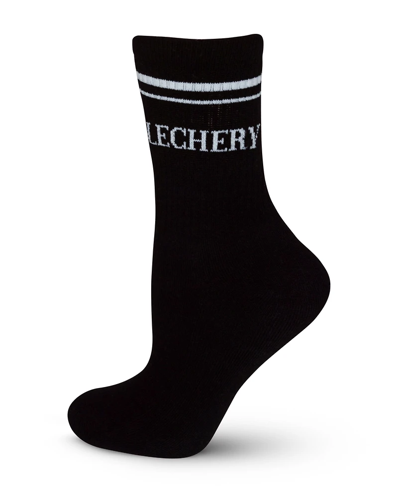 Lechery Women's Varsity Striped Crew Socks