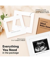 Solo Baby Sonogram Picture Frame, Modern Ultrasound Frames, Pregnancy Announcements Frame