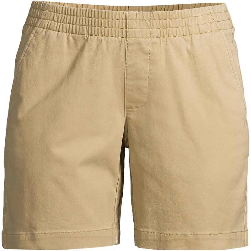 Lands' End Petite Pull On 7" Chino Shorts