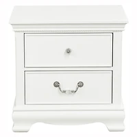 Simplie Fun Classic Traditional Style 1 Piece Nightstand Wood Finish Dovetail Drawers Bedside Table Bed