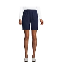 Lands' End Petite Sport Knit High Rise Elastic Waist Shorts