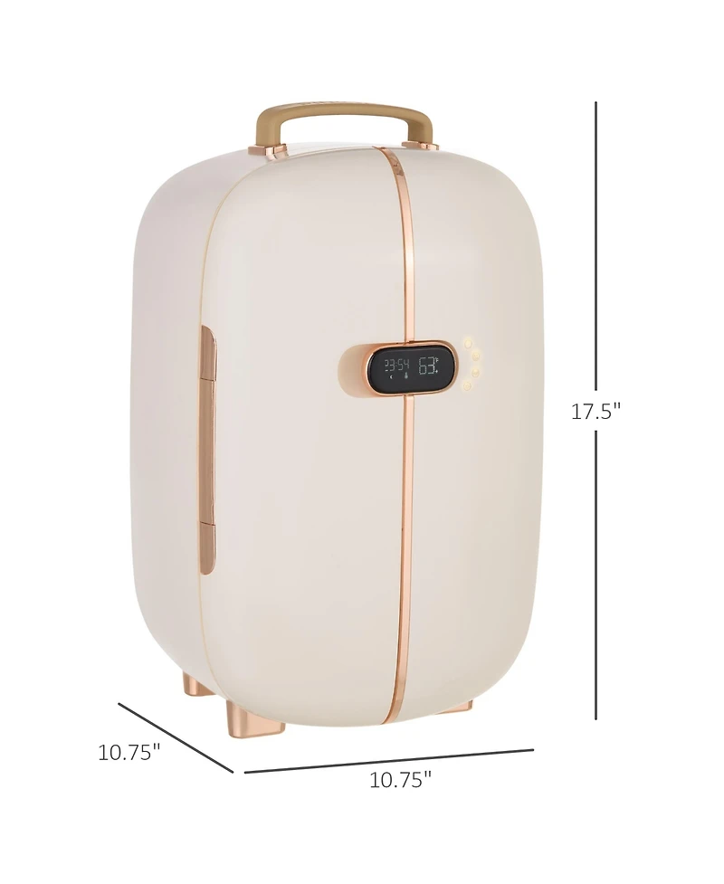 Homcom Portable Beauty Fridge with Led Lighting for Makeup,