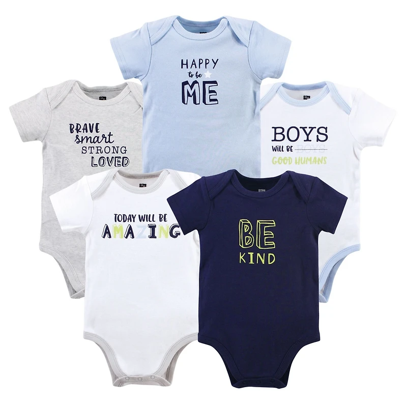 Hudson Baby Baby Boys Hudson Cotton Bodysuits