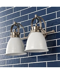 Phineas 16.25" 2-Light Farmhouse Bohemian Iron Led Vanity