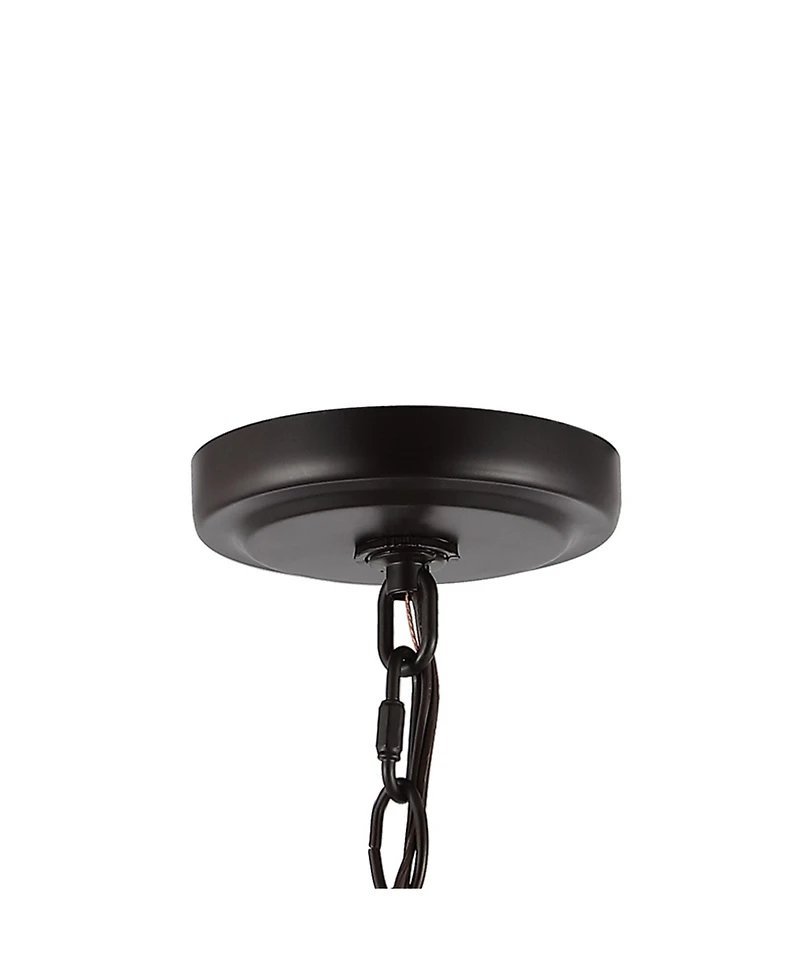 Diantha 28.5" 7-Light Contemporary Bohemian Iron, Acrylic Led Pendant