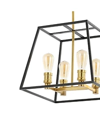 Lloyd 15" 4-Light Farmhouse Industrial Iron Led Pendant