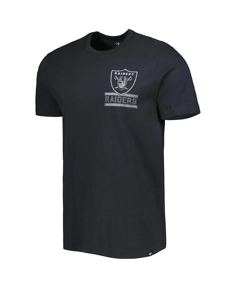 Men's '47 Brand Black Las Vegas Raiders Open Field Franklin T-shirt