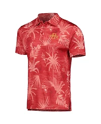 Men's Colosseum Cardinal Iowa State Cyclones Palms Team Polo Shirt
