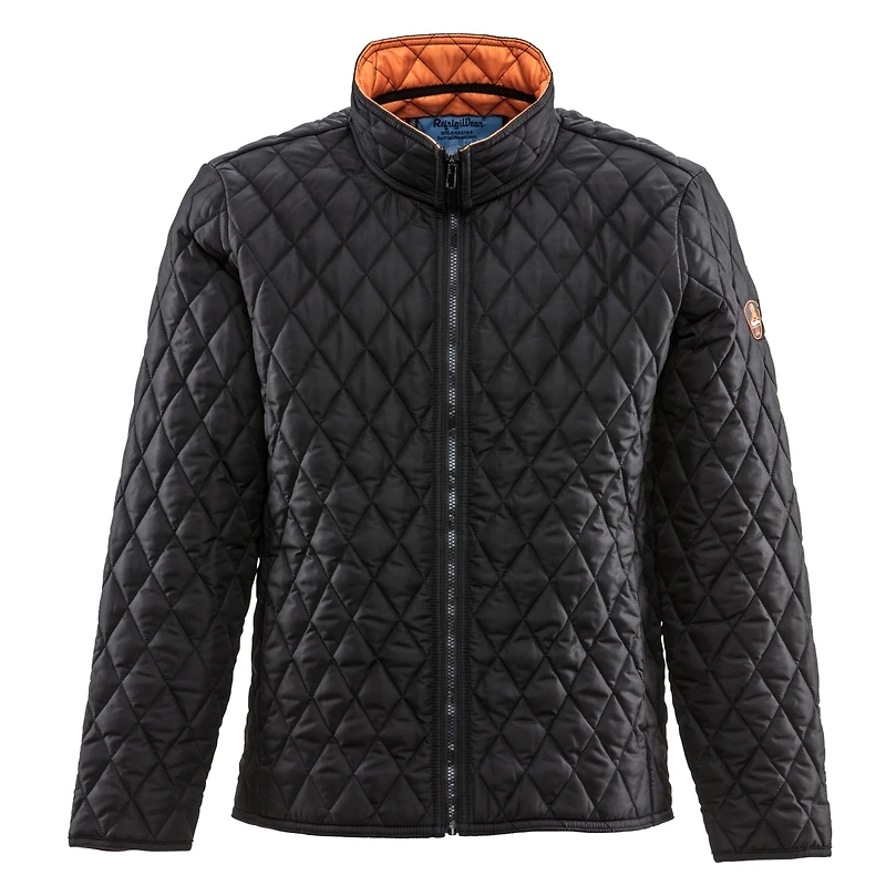 RefrigiWear Big & Tall Lightweight Diamond Quilted Jacket Versatile Fall Jacket, Warm Layered Outerwear