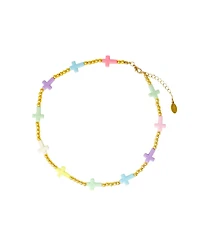 Zomi Gems Girls Cross Bead Necklace
