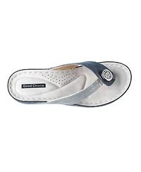 Gc Shoes Women's Dafni Thong Comfort Wedge Sandals