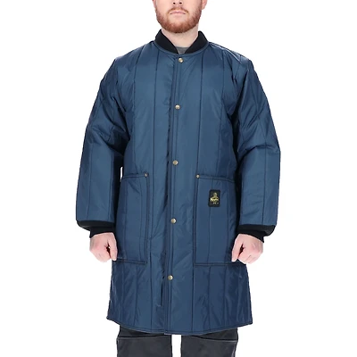 RefrigiWear Men's Cooler Wear Frock Liner - 10°F Comfort, Insulated, Water-Repellent, Knee-Length, Workwear for Freezer & Cold Environments