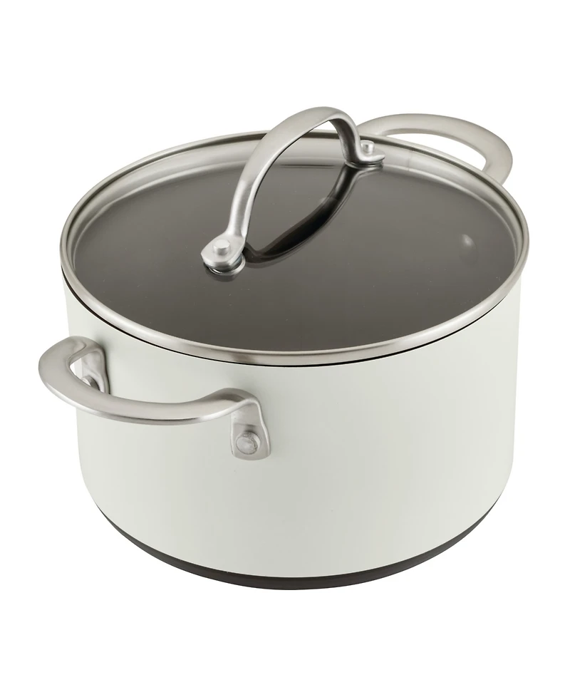 Anolon Achieve Hard Anodized Nonstick 4 Quart Saucepot with Lid