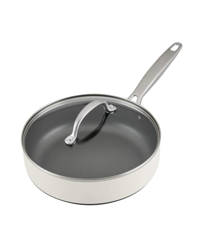 Anolon Achieve Hard Anodized Nonstick 3 Quart Saute Pan with Lid