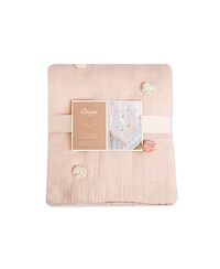 Crane Baby Baby Girls Parker Pom Pom Quilted Blanket