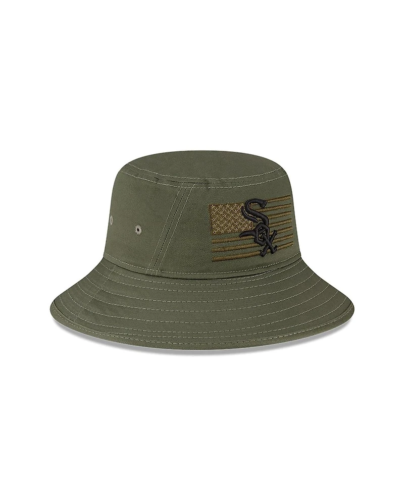 Men's New Era Green Chicago White Sox 2023 Armed Forces Day Bucket Hat