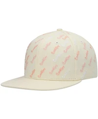 Men's Cookies Cream Triple Beam Allover Print Snapback Hat