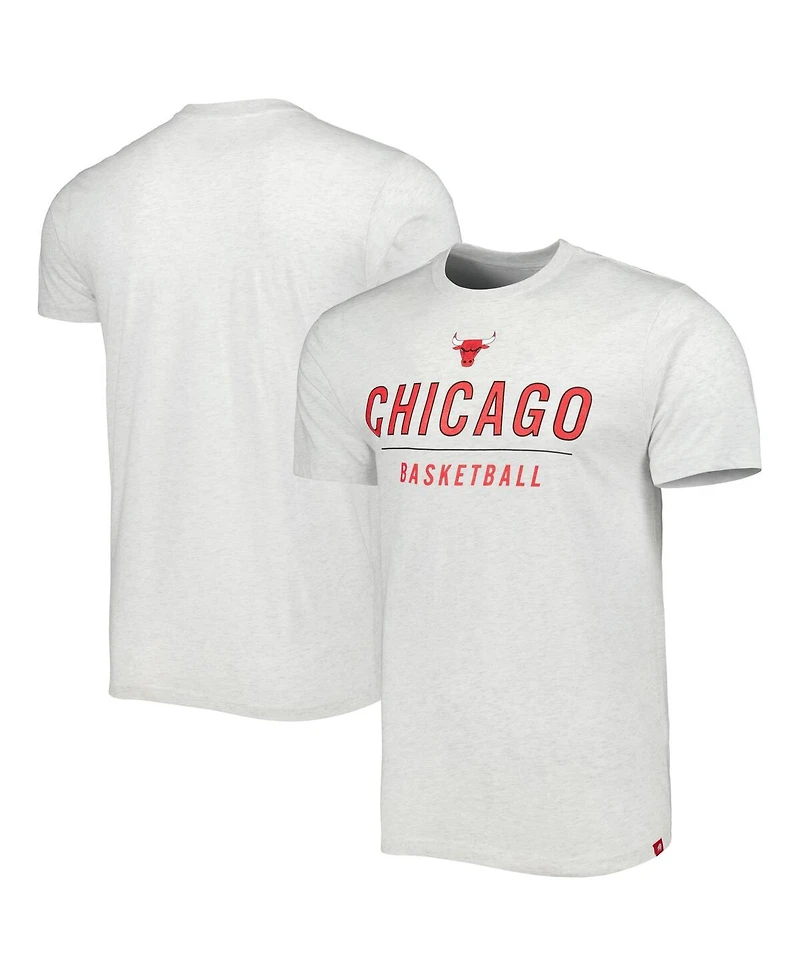 Men's Sportiqe Ash Chicago Bulls Turbo Tri-Blend T-shirt