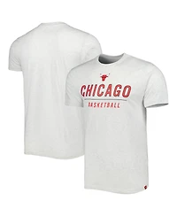 Men's Sportiqe Ash Chicago Bulls Turbo Tri-Blend T-shirt