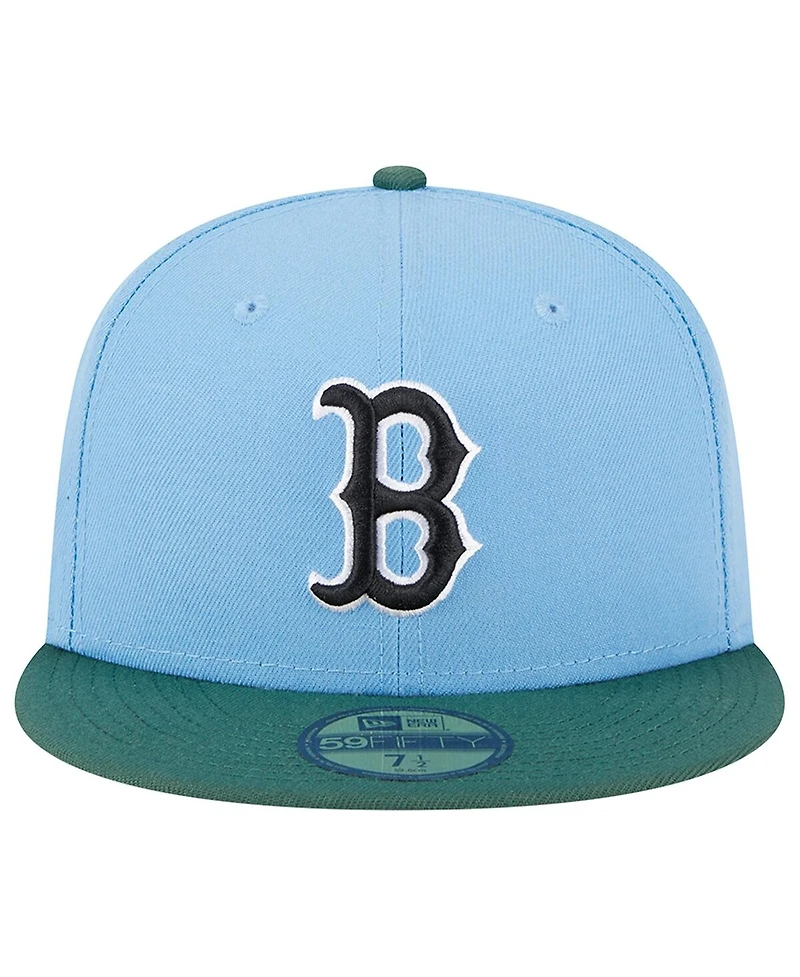 Men's New Era Sky Blue, Cilantro Boston Red Sox 2007 World Series 59FIFTY Fitted Hat