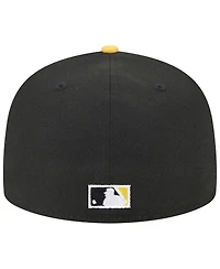 Men's New Era Black, Gold Los Angeles Dodgers 59FIFTY Fitted Hat
