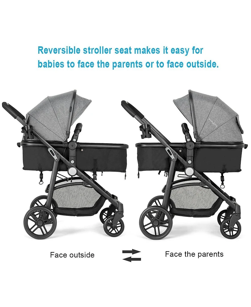 Costway Baby 2 In1 Foldable Stroller Travel Newborn