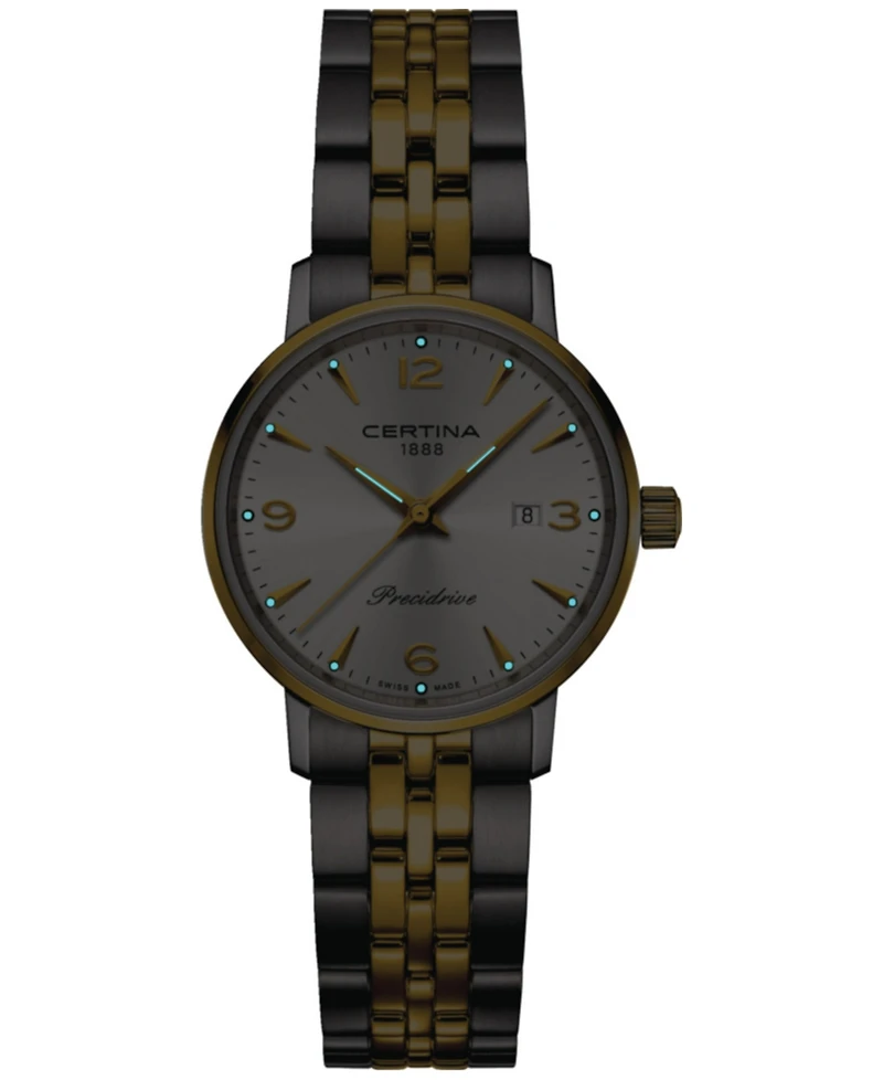Certina Women's Swiss Ds Caimano Two-Tone Stainless Steel Bracelet Watch 28mm