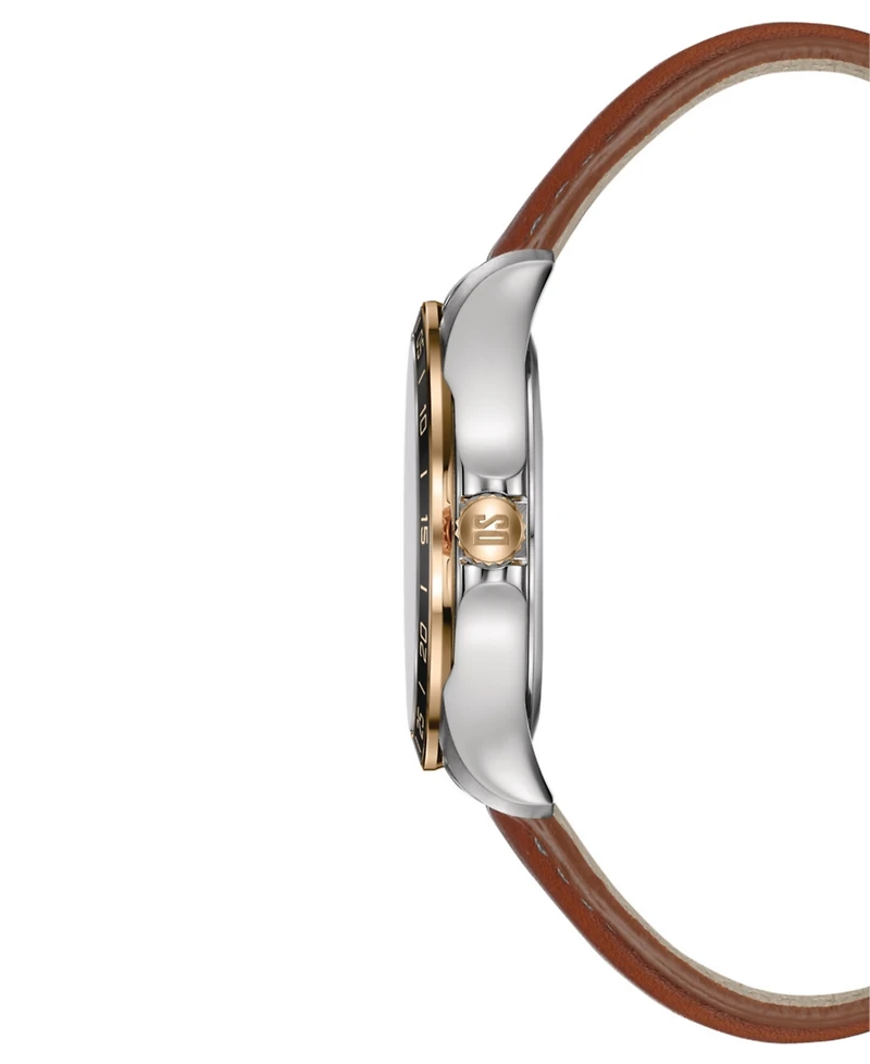 Certina Men's Swiss Automatic Ds-8 Brown Leather Strap Watch 41mm