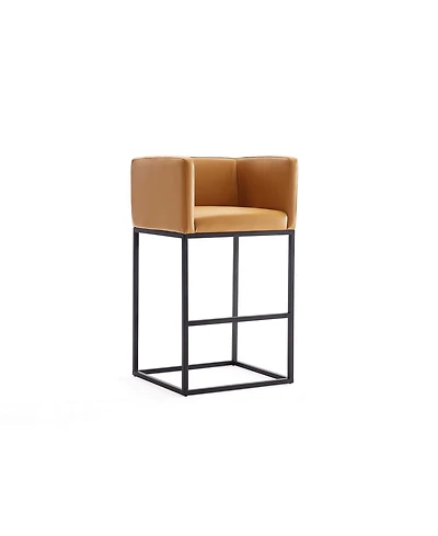 Manhattan Comfort Embassy Leatherette Upholstered Counter Stool