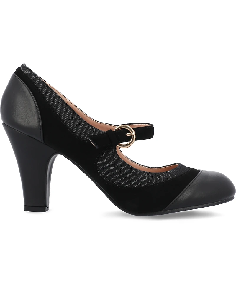 Journee Collection Women's Siri Round Toe Mary Jane Pumps