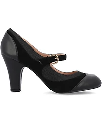 Journee Collection Women's Siri Round Toe Mary Jane Pumps