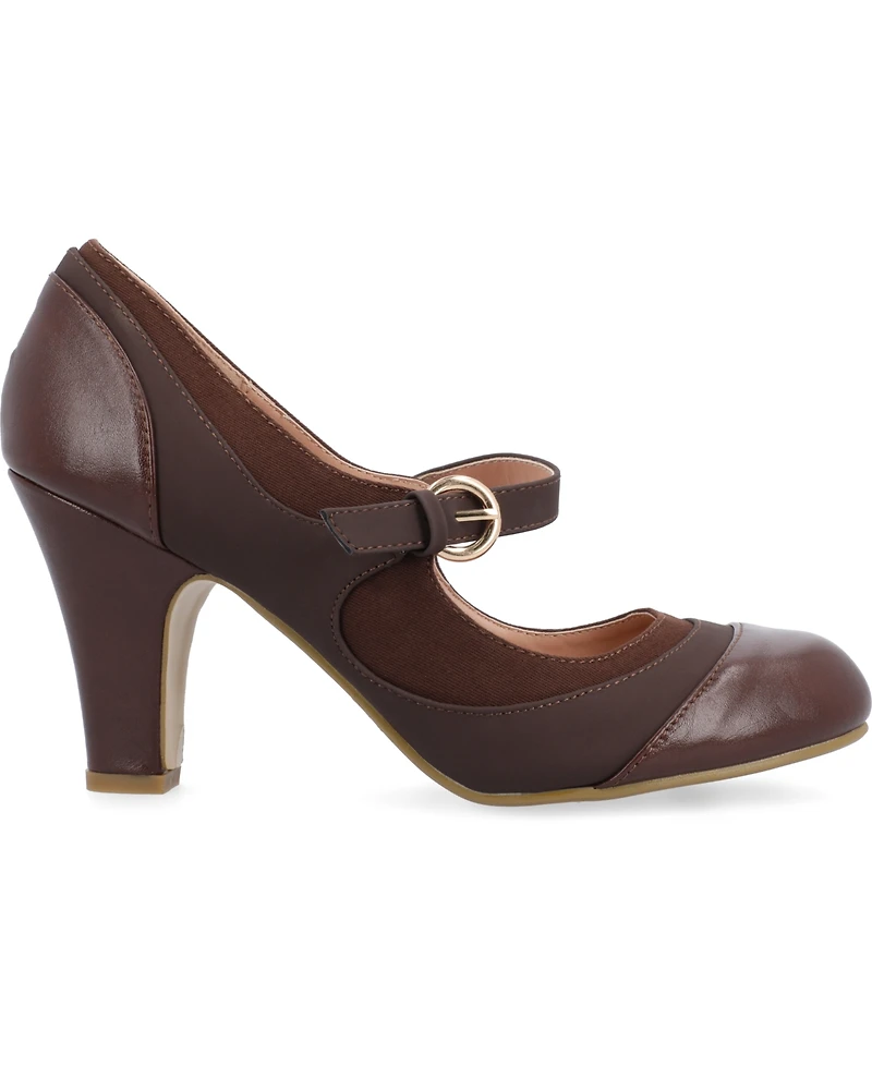 Journee Collection Women's Siri Round Toe Mary Jane Pumps