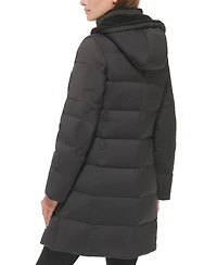 Calvin Klein Women's Sherpa-Trimmed Hooded Down Puffer Coat