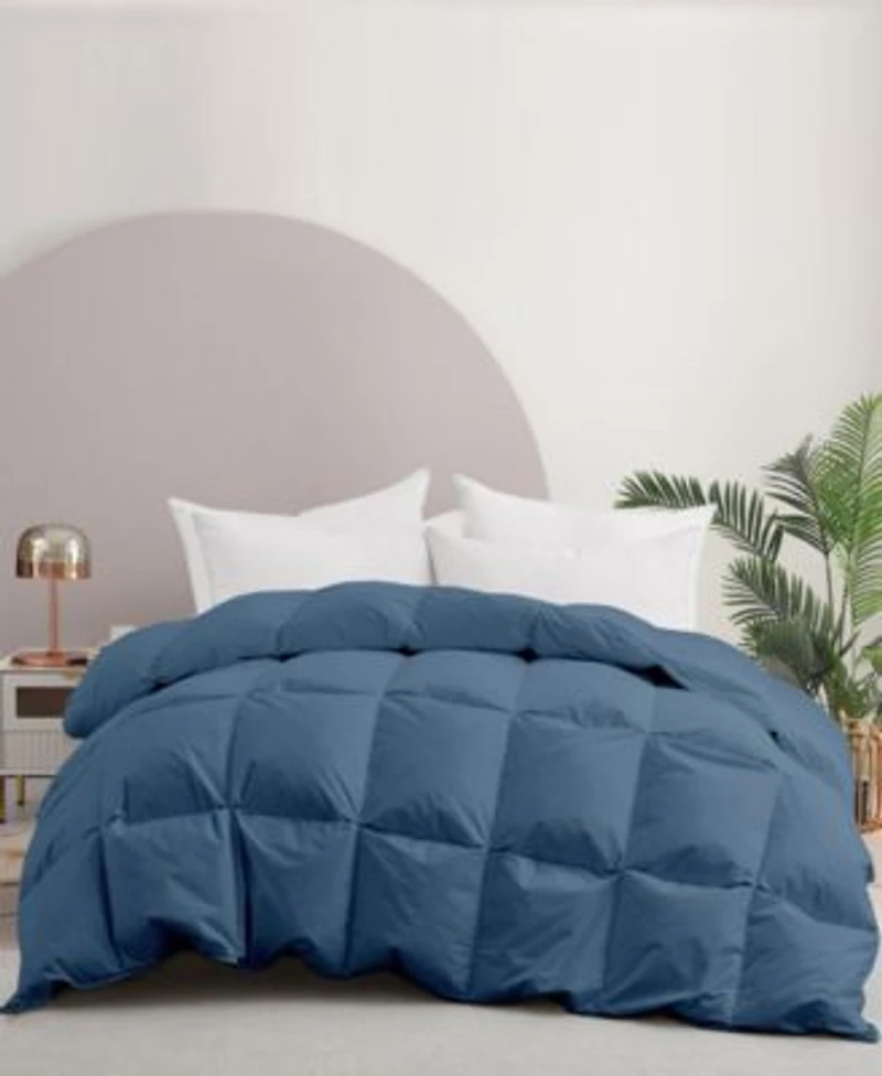 Unikome Cotton Fabric Baffled Box All Season Colored Goose Feather Down Comforter