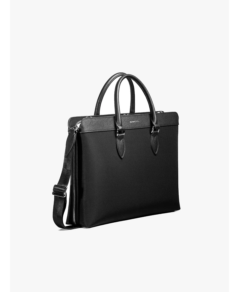 Maverick & Co. Men's Alpha Leather Trimmed Briefcase