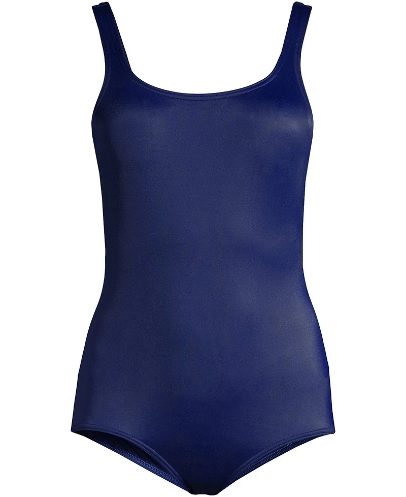 Lands' End Plus Tummy Control Chlorine Resistant Soft Cup Tugless One Piece Swimsuit