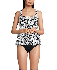 Lands' End Women's Dd-Cup Flutter Scoop Neck Tankini Top