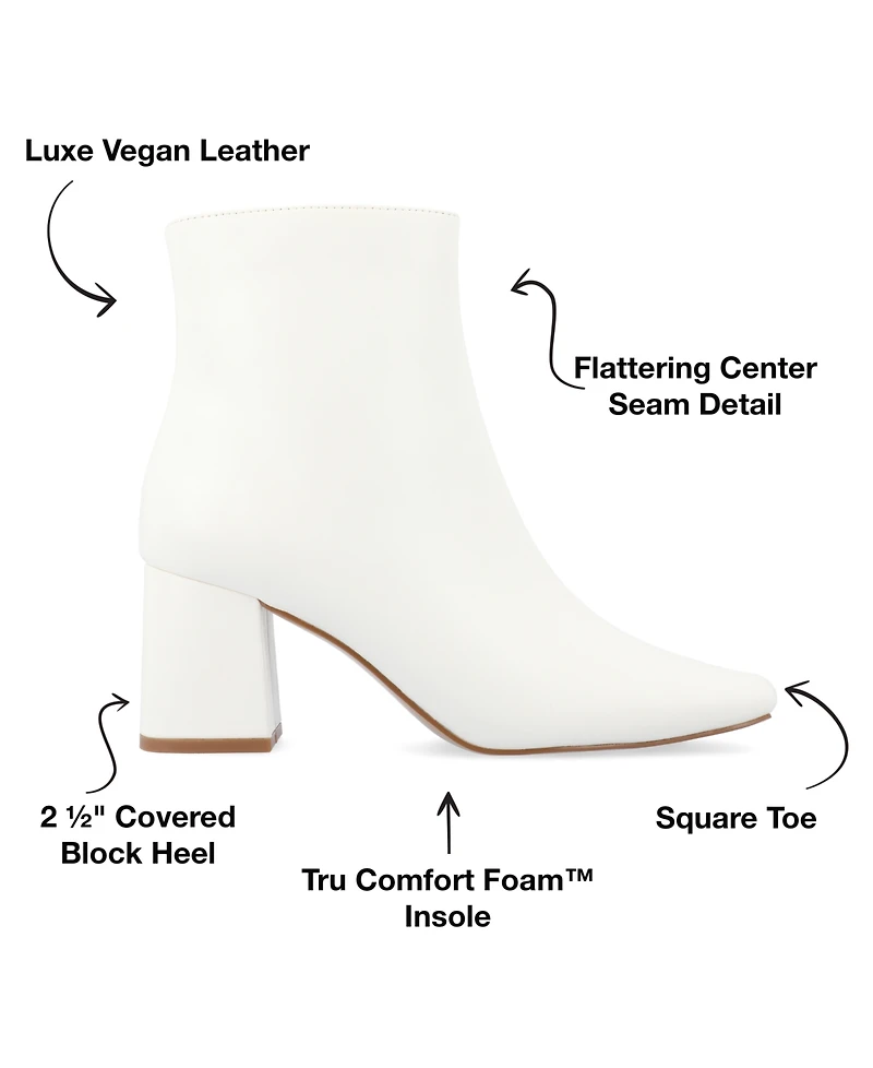 Journee Collection Women's Haylinn Block Heel Dress Booties