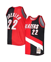 Men's Mitchell & Ness Clyde Drexler Red