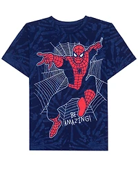 Spider Man Toddler Boys Be Amazing Short Sleeve Graphic T-shirt