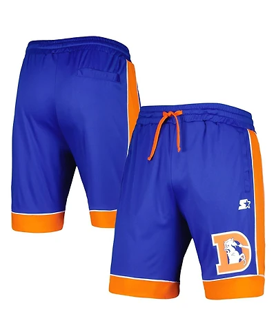Men's Starter Royal Denver Broncos Throwback Fan Favorite Shorts