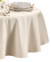 Continental Solid Texture Water and Stain Resistant Tablecloth
