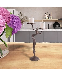 Danya B Fancy Lady Cast Iron Double Candle Holder