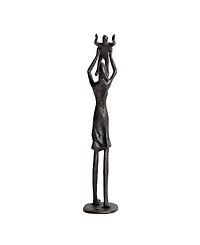 Danya B Proud Mother Lifting Child Up Contemporary Iron Sculpture Statue