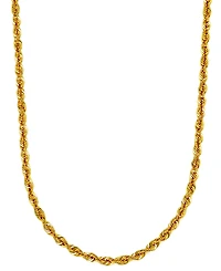 Sparkle Rope Link 24" Chain Necklace (3-5/8mm) in 14k Gold