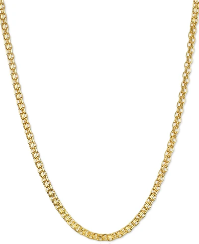 20" Bismark Link Chain Necklace (1-1/2mm) in 14k Gold