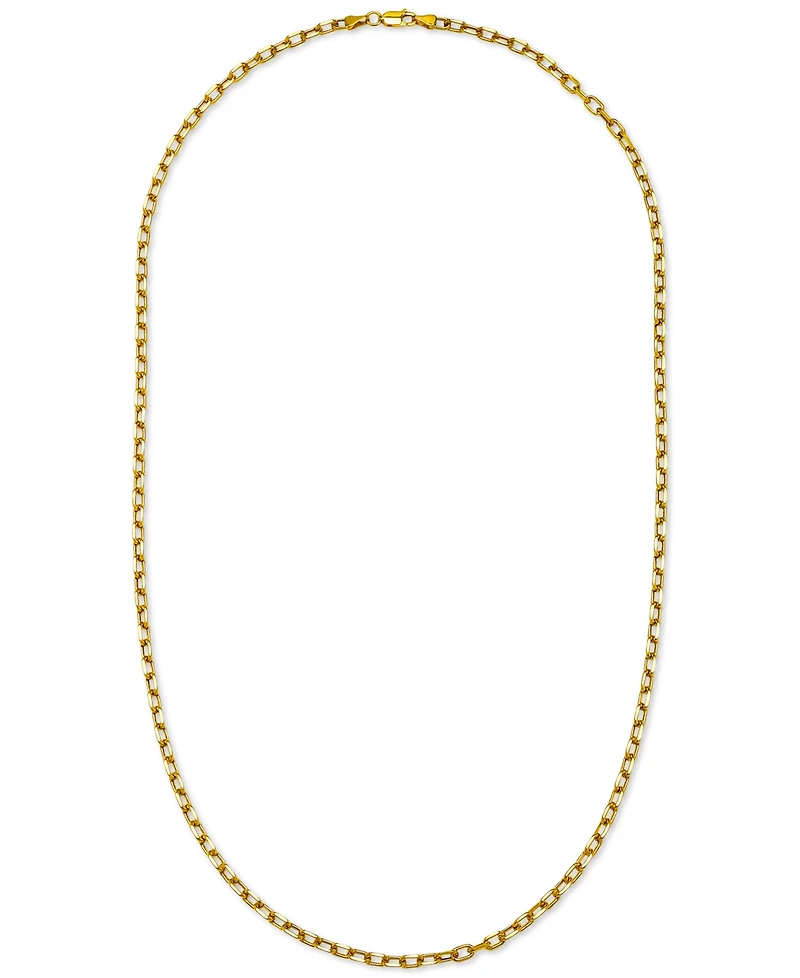 Paperclip Link 24" Chain Necklace (3-5/8mm) in 14k Gold